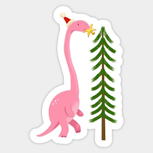 Dinosaur celebrating holidays Sticker